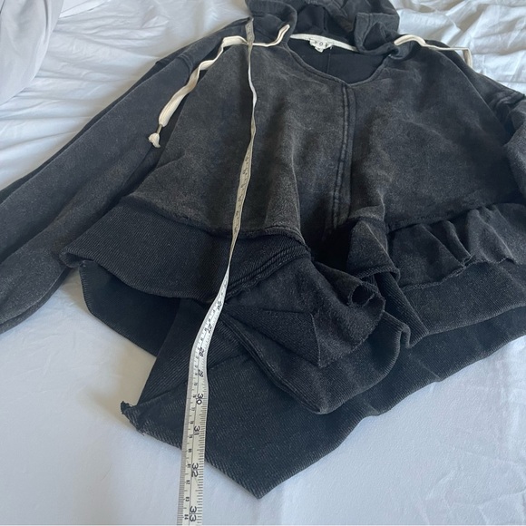 F34 Black Hoodie Sweatshirt Tunic - Picture 5 of 9